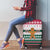 Christmas Cookies Bite Me Luggage Cover with Gingerbread Man Candy Canes and Snowflake Tree - Wonder Print Shop