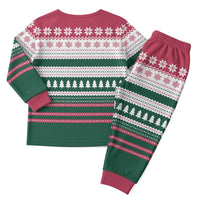 Christmas Cookies Bite Me Christmas Pajama Set with Gingerbread Man Candy Canes and Snowflake Tree - Wonder Print Shop