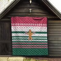 Christmas Cookies Bite Me Quilt with Gingerbread Man Candy Canes and Snowflake Tree - Wonder Print Shop