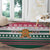 Christmas Cookies Bite Me Round Carpet with Gingerbread Man Candy Canes and Snowflake Tree - Wonder Print Shop