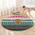 Christmas Cookies Bite Me Round Carpet with Gingerbread Man Candy Canes and Snowflake Tree - Wonder Print Shop
