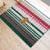 Christmas Cookies Bite Me Rubber Doormat with Gingerbread Man Candy Canes and Snowflake Tree - Wonder Print Shop