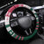 Christmas Cookies Bite Me Steering Wheel Cover with Gingerbread Man Candy Canes and Snowflake Tree - Wonder Print Shop