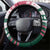 Christmas Cookies Bite Me Steering Wheel Cover with Gingerbread Man Candy Canes and Snowflake Tree - Wonder Print Shop