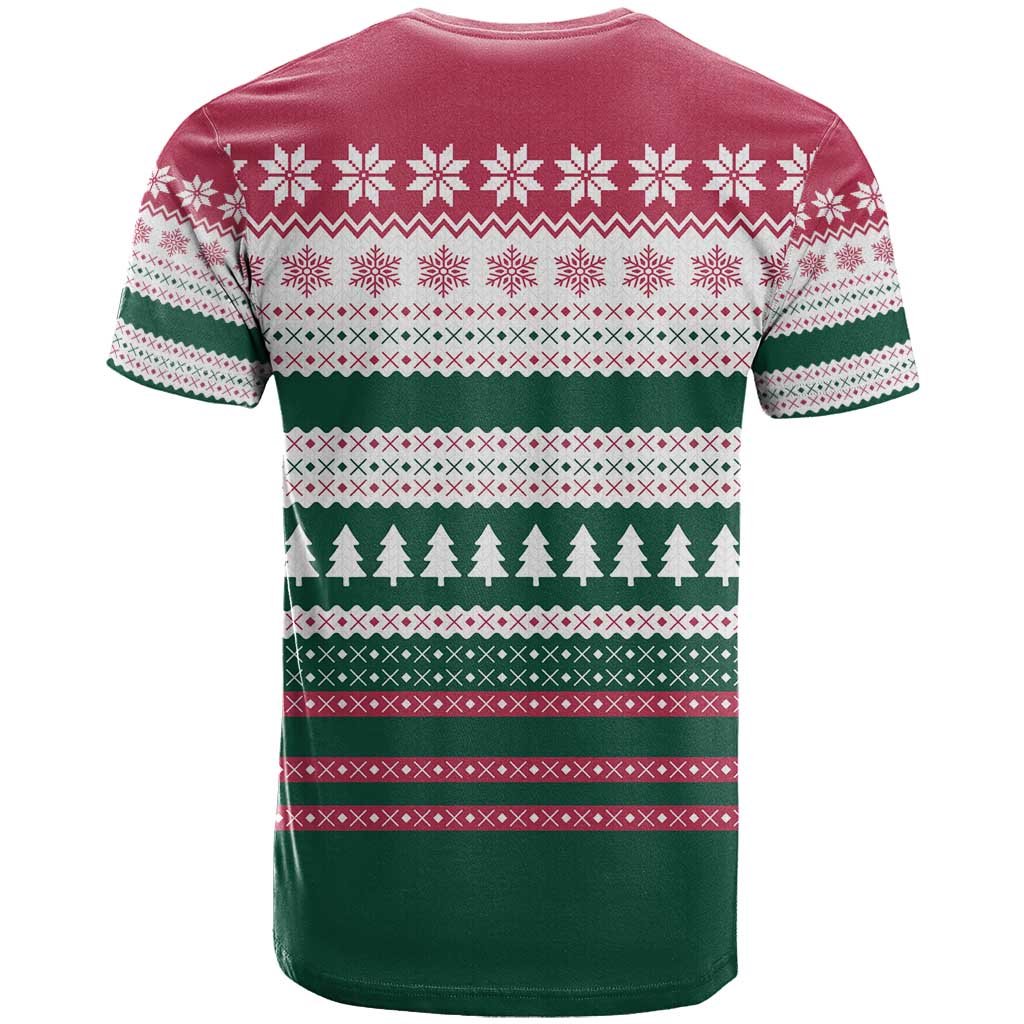 Christmas Cookies Bite Me T Shirt with Gingerbread Man Candy Canes and Snowflake Tree - Wonder Print Shop