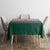 Christmas Cookies Bite Me Tablecloth with Gingerbread Man Candy Canes and Snowflake Tree - Wonder Print Shop