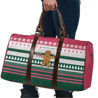 Christmas Cookies Bite Me Travel Bag with Gingerbread Man Candy Canes and Snowflake Tree - Wonder Print Shop