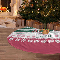 Christmas Cookies Bite Me Tree Skirt with Gingerbread Man Candy Canes and Snowflake Tree - Wonder Print Shop