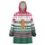 Christmas Cookies Bite Me Wearable Blanket Hoodie with Gingerbread Man Candy Canes and Snowflake Tree - Wonder Print Shop