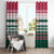 Christmas Cookies Bite Me Window Curtain with Gingerbread Man Candy Canes and Snowflake Tree - Wonder Print Shop