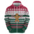 Christmas Cookies Bite Me Zip Hoodie with Gingerbread Man Candy Canes and Snowflake Tree - Wonder Print Shop