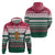 Christmas Cookies Bite Me Zip Hoodie with Gingerbread Man Candy Canes and Snowflake Tree - Wonder Print Shop