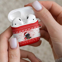 Christmas Dachshund Dog AirPods Case Santa Hat Woof Snowflake Paw Design - Wonder Print Shop