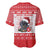 Christmas Dachshund Dog Baseball Jersey Santa Hat Woof Snowflake Paw Design - Wonder Print Shop