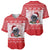 Christmas Dachshund Dog Baseball Jersey Santa Hat Woof Snowflake Paw Design - Wonder Print Shop