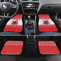 Christmas Dachshund Dog Car Mats Santa Hat Woof Snowflake Paw Design - Wonder Print Shop