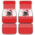 Christmas Dachshund Dog Car Mats Santa Hat Woof Snowflake Paw Design - Wonder Print Shop