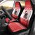 Christmas Dachshund Dog Car Seat Cover Santa Hat Woof Snowflake Paw Design - Wonder Print Shop