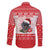 Christmas Dachshund Dog Family Matching Long Sleeve Bodycon Dress and Hawaiian Shirt Santa Hat Woof Snowflake Paw Design - Wonder Print Shop