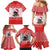 Christmas Dachshund Dog Family Matching Mermaid Dress and Hawaiian Shirt Santa Hat Woof Snowflake Paw Design - Wonder Print Shop