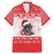 Christmas Dachshund Dog Family Matching Mermaid Dress and Hawaiian Shirt Santa Hat Woof Snowflake Paw Design - Wonder Print Shop