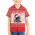 Christmas Dachshund Dog Family Matching Off Shoulder Short Dress and Hawaiian Shirt Santa Hat Woof Snowflake Paw Design - Wonder Print Shop