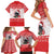 Christmas Dachshund Dog Family Matching Short Sleeve Bodycon Dress and Hawaiian Shirt Santa Hat Woof Snowflake Paw Design - Wonder Print Shop