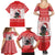Christmas Dachshund Dog Family Matching Summer Maxi Dress and Hawaiian Shirt Santa Hat Woof Snowflake Paw Design - Wonder Print Shop