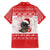 Christmas Dachshund Dog Family Matching Summer Maxi Dress and Hawaiian Shirt Santa Hat Woof Snowflake Paw Design - Wonder Print Shop