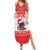 Christmas Dachshund Dog Family Matching Summer Maxi Dress and Hawaiian Shirt Santa Hat Woof Snowflake Paw Design - Wonder Print Shop