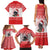 Christmas Dachshund Dog Family Matching Tank Maxi Dress and Hawaiian Shirt Santa Hat Woof Snowflake Paw Design - Wonder Print Shop