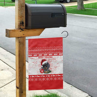 Christmas Dachshund Dog Garden Flag Santa Hat Woof Snowflake Paw Design - Wonder Print Shop