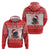Christmas Dachshund Dog Hoodie Santa Hat Woof Snowflake Paw Design - Wonder Print Shop