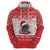 Christmas Dachshund Dog Hoodie Santa Hat Woof Snowflake Paw Design - Wonder Print Shop