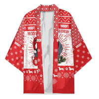 Christmas Dachshund Dog Kimono Santa Hat Woof Snowflake Paw Design - Wonder Print Shop