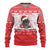 Christmas Dachshund Dog Ugly Christmas Sweater Santa Hat Woof Snowflake Paw Design - Wonder Print Shop