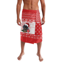 Christmas Dachshund Dog Lavalava Santa Hat Woof Snowflake Paw Design - Wonder Print Shop