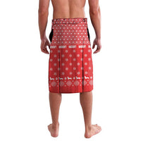 Christmas Dachshund Dog Lavalava Santa Hat Woof Snowflake Paw Design - Wonder Print Shop