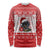 Christmas Dachshund Dog Long Sleeve Shirt Santa Hat Woof Snowflake Paw Design - Wonder Print Shop