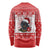 Christmas Dachshund Dog Long Sleeve Shirt Santa Hat Woof Snowflake Paw Design - Wonder Print Shop