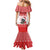 Christmas Dachshund Dog Mermaid Dress Santa Hat Woof Snowflake Paw Design - Wonder Print Shop