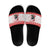 Christmas Dachshund Dog Slide Sandals Santa Hat Woof Snowflake Paw Design - Wonder Print Shop