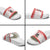 Christmas Dachshund Dog Slide Sandals Santa Hat Woof Snowflake Paw Design - Wonder Print Shop