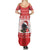 Christmas Dachshund Dog Summer Maxi Dress Santa Hat Woof Snowflake Paw Design - Wonder Print Shop