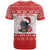 Christmas Dachshund Dog T Shirt Santa Hat Woof Snowflake Paw Design - Wonder Print Shop
