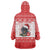 Christmas Dachshund Dog Wearable Blanket Hoodie Santa Hat Woof Snowflake Paw Design - Wonder Print Shop