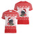 Christmas Dachshund Dog Women V-Neck T-Shirt Santa Hat Woof Snowflake Paw Design - Wonder Print Shop