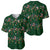 Ornaments on Green Snowy Background Baseball Jersey with Electric Guitars Santa Candy Canes - Wonder Print Shop