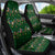 Ornaments on Green Snowy Background Car Seat Cover with Electric Guitars Santa Candy Canes - Wonder Print Shop