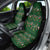 Ornaments on Green Snowy Background Car Seat Cover with Electric Guitars Santa Candy Canes - Wonder Print Shop